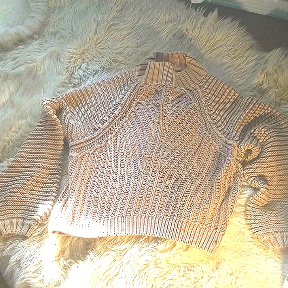 New w/ tags Free People slouchy cozy mock turtleneck - Picture 1 of 3